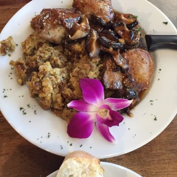 Caffe Rel - Pork tenderloin special ... With cornbread stuffing - American Near Me - Franklin, North Carolina