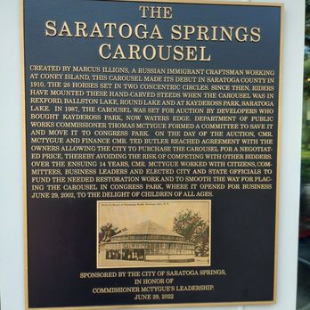 Congress Park Carousel - Carousels Near Me - Saratoga Springs, New York Congress Park Carousel - Carousels Near Me - Saratoga Springs, New York