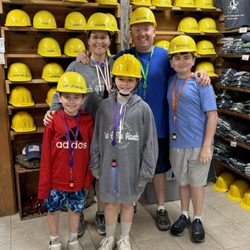Crystal Gold Mine - The helmets had hilarious names to choose!