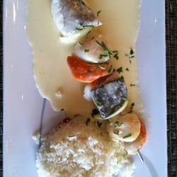 La Trinquette - Scallops, fish, and rice in a lick-your-plate good sauce