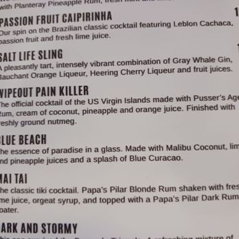 Salt Life Food Shack - Blue Beach ingredients - Seafood Near Me - St. Augustine Beach, Florida