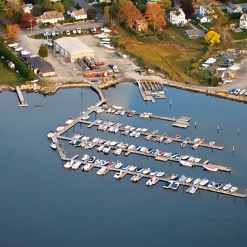Don's Dock Marina - Aerial View Of Don's Dock Slips - Marinas Near Me - Stonington, Connecticut