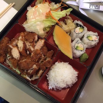 Okayama Express - 2 entree bento box w/ Chicken Katsu + California Rolls - Japanese Near Me - San Jose, California Okayama Express - 2 entree bento box w/ Chicken Katsu + California Rolls - Japanese Near Me - San Jose, California