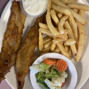 Bonanza Cafe - a plate of fish, fries, and vegetables - Breakfast & Brunch Near Me - Fort Mohave, Arizona Bonanza Cafe - a plate of fish, fries, and vegetables - Breakfast & Brunch Near Me - Fort Mohave, Arizona