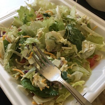 Fuzzy's Taco Shop - A tempura fish salad... with no fish. - Mexican Near Me - Carrollton, Texas