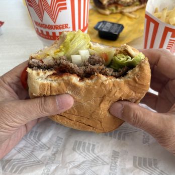 Whataburger - Two hands to hold the burger - Burgers Near Me - Fort Myers, Florida Whataburger - Two hands to hold the burger - Burgers Near Me - Fort Myers, Florida