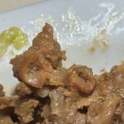Fiesta Cancun - Tubular artery bits in the steak.