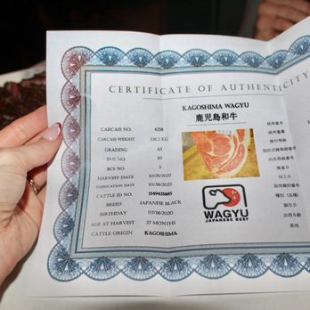 801 Chophouse - Our steak even came with it's own certificate of authenticity. - Steakhouses Near Me - Denver, Colorado 801 Chophouse - Our steak even came with it's own certificate of authenticity. - Steakhouses Near Me - Denver, Colorado