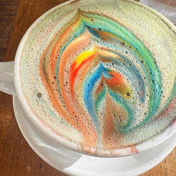 Cafe Astoria - Rainbow matcha. - Coffee & Tea Near Me - Saint Paul, Minnesota