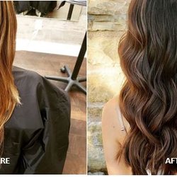 Hair by Simone Marie - Color change before and after