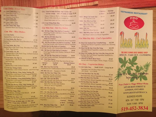 Menu photo 8 Thuan Thanh London, ON Menu photo 8 Thuan Thanh London, ON