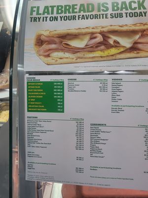 Menu photo 1 Subway Oroville, CA Menu photo 1 Subway Oroville, CA
