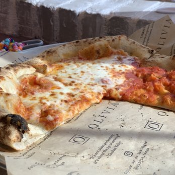 OLIVIA - Modified margarita pizza. Half no cheese. - Italian Near Me - Tampa, Florida OLIVIA - Modified margarita pizza. Half no cheese. - Italian Near Me - Tampa, Florida