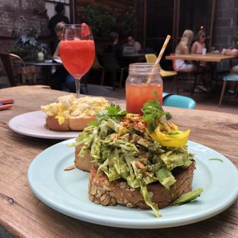 Little Pecks - Avocado toast, scrambled egg toast, bloody Mary, strawberry rose mimosa - Coffee & Tea Near Me - Troy, New York Little Pecks - Avocado toast, scrambled egg toast, bloody Mary, strawberry rose mimosa - Coffee & Tea Near Me - Troy, New York