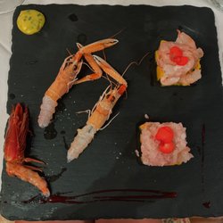 Antica Trattoria Alle Viole - Raw scampi/prawns