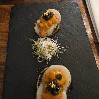 Taberu Sushi - Scallop with uni - Japanese Near Me - Santa Ana, California