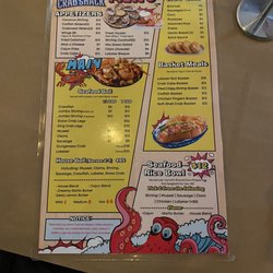 Crab Shack Seafood Boil - Menu
