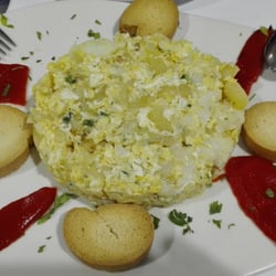 Restaurante Francisco Fontanilla - Revuelto de bacalao con cebolla confitada