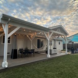 Christopher Stewart Construction - Pavilion and flat roof built by Christopher Stewart.