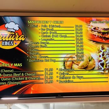Fritura Kings - a menu for a fast food restaurant - Spanish Near Me - Reading, Pennsylvania Fritura Kings - a menu for a fast food restaurant - Spanish Near Me - Reading, Pennsylvania