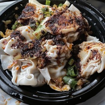 White Bear - #6 - wonton with hot sauce - Chinese Near Me - Flushing, New York