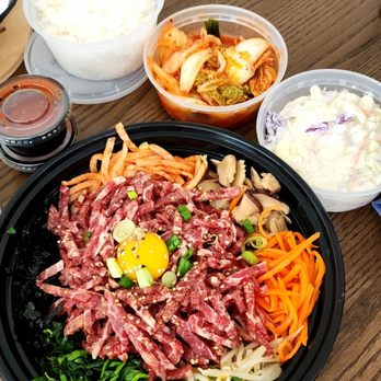 Korean Spring BBQ - Yukhwe bibimbap (raw beef) - Korean Near Me - Santa Clara, California Korean Spring BBQ - Yukhwe bibimbap (raw beef) - Korean Near Me - Santa Clara, California