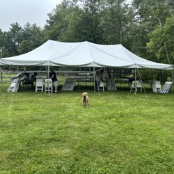 Tent Revival Maine - This is one tent for a special couple getting married.