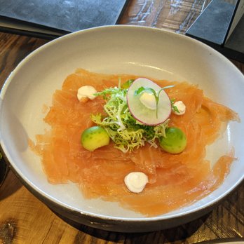 Powder - Coriander marinated gravlax - New American Near Me - Park City, Utah Powder - Coriander marinated gravlax - New American Near Me - Park City, Utah