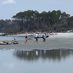 Cherry Grove Kayaking - Kayakers on Waties Island