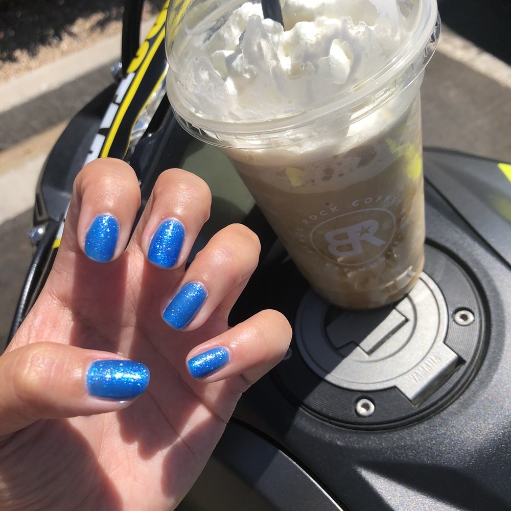 Blooming Nails and Spa - Sparkly blue glitter nails babyyy - Waxing Near Me - Glendale, Arizona Blooming Nails and Spa - Sparkly blue glitter nails babyyy - Waxing Near Me - Glendale, Arizona