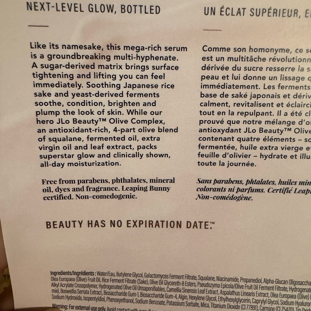 JL Beauty products