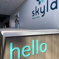 Skyla Credit Union - Inside of the new central branch