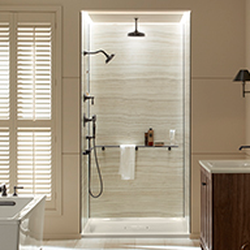 Premier Plumbing Studio - Kohler Choreography Shower Walls now on display at Premier Plumbing Studio