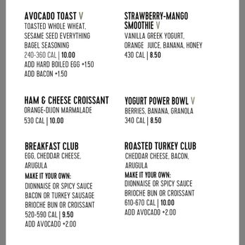 Capital One Café - Current food menu (November 2025) - Coffee & Tea Near Me - Austin, Texas