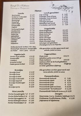 Menu photo 2 Eetcafe De Kalkman Wierum, FR