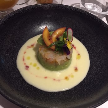 Collonge Café - Ceviche de crevettes, guacamole, gaspacho de tomates jaunes - Italian Near Me - Collonge-Bellerive, GE