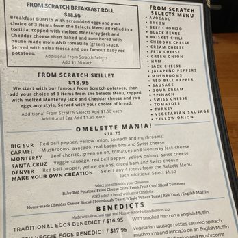 From Scratch Restaurant - Menu - Breakfast & Brunch Near Me - Carmel, California From Scratch Restaurant - Menu - Breakfast & Brunch Near Me - Carmel, California