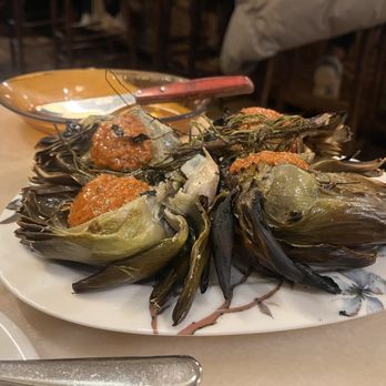 Bar del Pla - Special artichokes and romesco sauce -yum - Tapas Bars Near Me - Barcelona, B Bar del Pla - Special artichokes and romesco sauce -yum - Tapas Bars Near Me - Barcelona, B