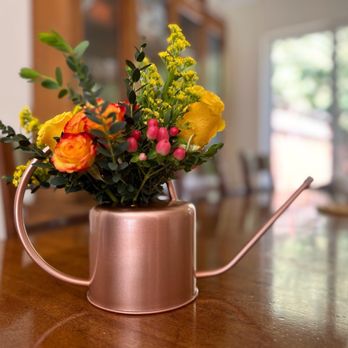 Petals And Decor - Gorgeous floral arrangement in a decorative water can provided by customer - Florists Near Me - San Francisco, California Petals And Decor - Gorgeous floral arrangement in a decorative water can provided by customer - Florists Near Me - San Francisco, California