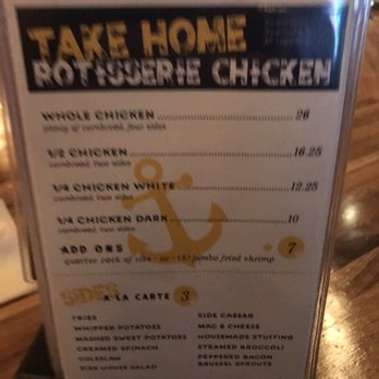 Anchor Tavern - Take home chicken menu - Bars Near Me - Belmar, New Jersey