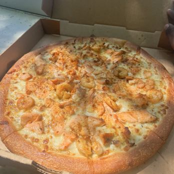 Today's Pizza - Shrimp salmon no veggies - Pizza Near Me - Washington, DC, District of Columbia