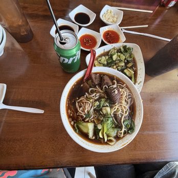 Dumpling Master - Spicy beef noodle and cucumber salad - Noodles Near Me - Rancho Cucamonga, California