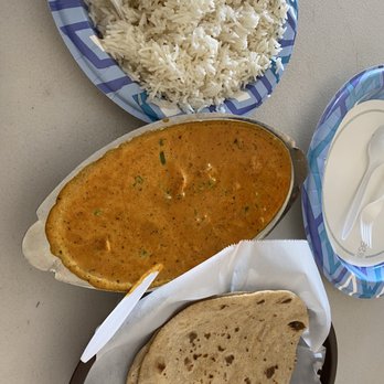 Punjabi Dhaba - Murg makhni, plain roti & rice! Got some Kheer and chai too (not pictured). - Indian Near Me - Alvord, Texas Punjabi Dhaba - Murg makhni, plain roti & rice! Got some Kheer and chai too (not pictured). - Indian Near Me - Alvord, Texas