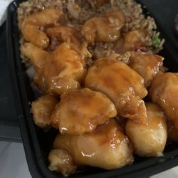 Sweet and sour pork egg rolls