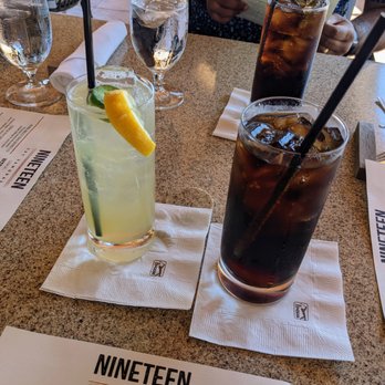 NINETEEN at TPC Sawgrass - Queen's Jubilee ($14). Gin, St. Germain, honey, lemon, sparkling wine. Diet Coke ($3). Nineteen restaurant. - American Near Me - Ponte Vedra Beach, Florida NINETEEN at TPC Sawgrass - Queen's Jubilee ($14). Gin, St. Germain, honey, lemon, sparkling wine. Diet Coke ($3). Nineteen restaurant. - American Near Me - Ponte Vedra Beach, Florida