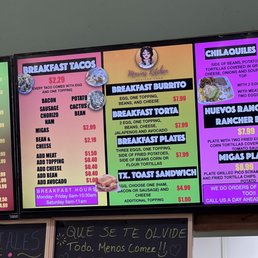 menus and prices