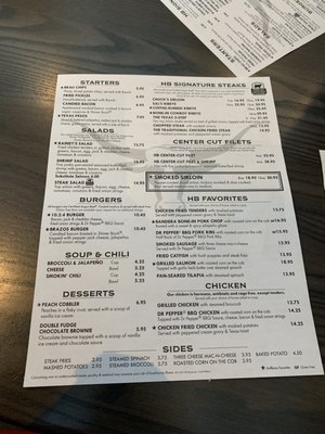 Menu photo 4 Hoffbrau Steak & Grill House Benbrook, TX