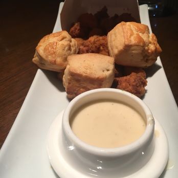 AnQi Bistro - Fried chicken w biscuit n gravy - yum! - Asian Fusion Near Me - Costa Mesa, California