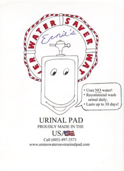Slide of Ernie's Urinal Pad