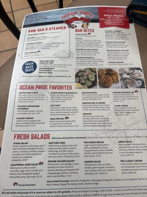 Menu photo 1 Ocean Pride Seafood Lutherville, MD Menu photo 1 Ocean Pride Seafood Lutherville, MD